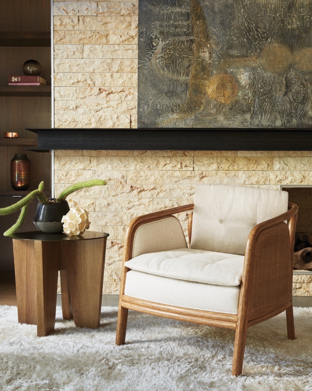 From sketch to stitch, commitment to comfort guides the creation of the Ojai Lounge Chair. Double rattan pole construction makes for a substantial, stable frame, while organically shaped windows in the back construction enhance the piece and bring a lightness of being. Visit the link in our bio for more information. #BarbaraBarryForMcGuire #ThisIsMcGuire